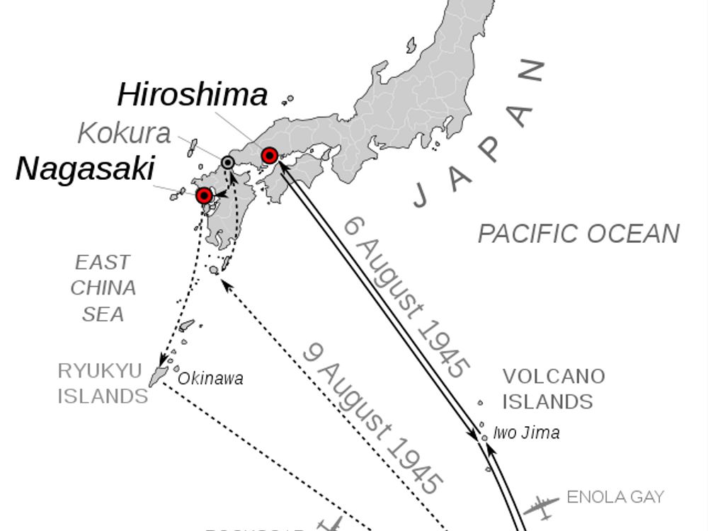 The Atomic Bombs at Hiroshima and Nagasaki