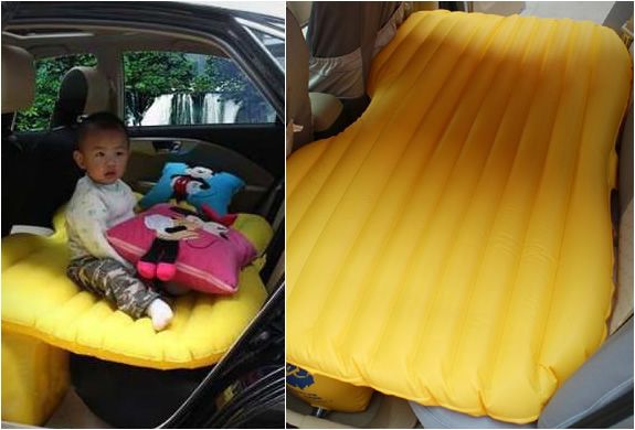 Repurpose An Inflatable Pool Floatie For A Bed