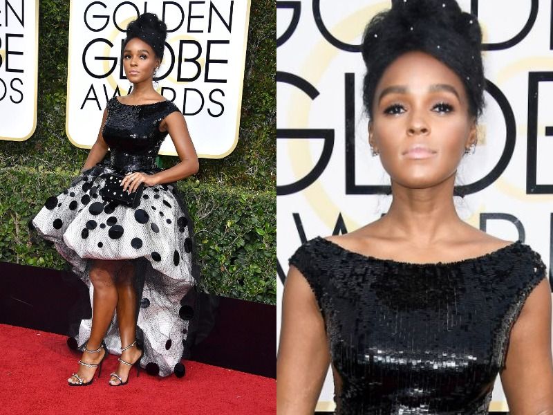 Janelle Monae in Armani Prive (2017 Golden Globes)