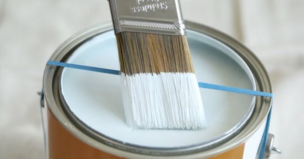 A Rubber Band Over Your Paint Can