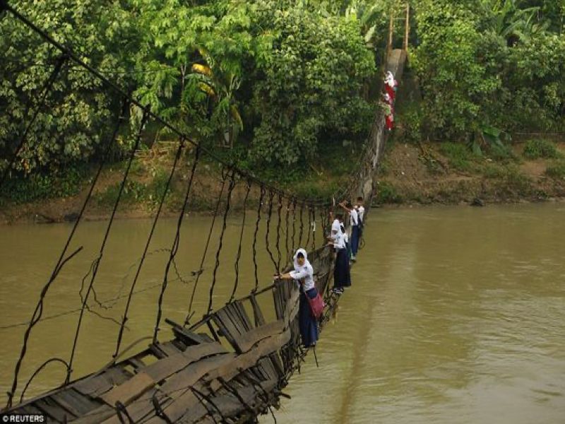 Plank Bridge, Indonesia