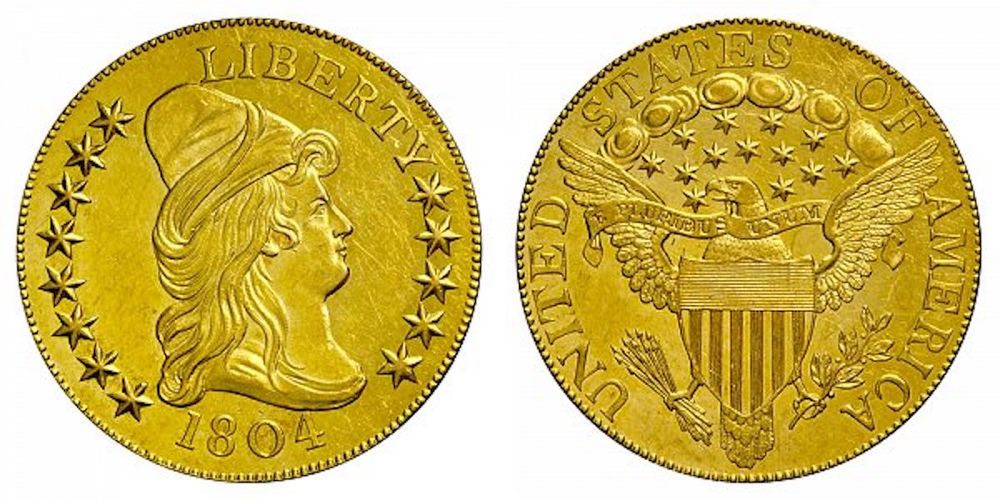 1804 Turban Head Gold $10 Eagle - $4.4 Million