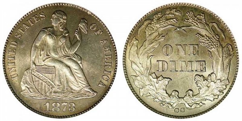 1873 Seated Liberty Dimes - $1.4 Million