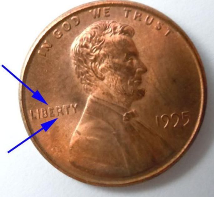 The 'Double Die Liberty' 1995 Penny - $50