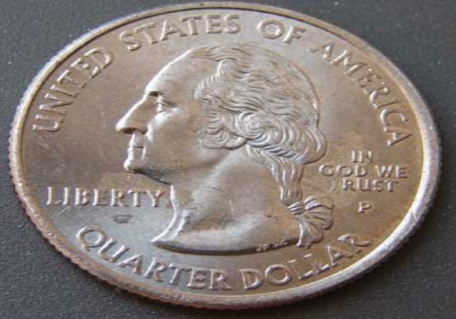 The 'In God We Rust' P 2005 Kansas Quarter - $100