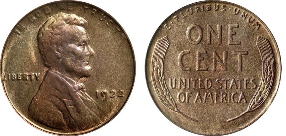 1922 Plain D Lincoln Cent - $500